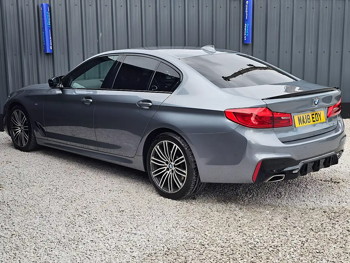 Used 2018 BMW 5 Series M Sport Blue - Interior and Exterior details 9