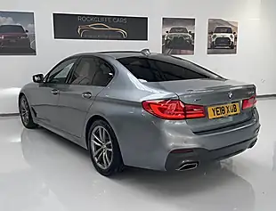 Used 2018 BMW 5 Series M Sport Blue - Interior and Exterior details 7