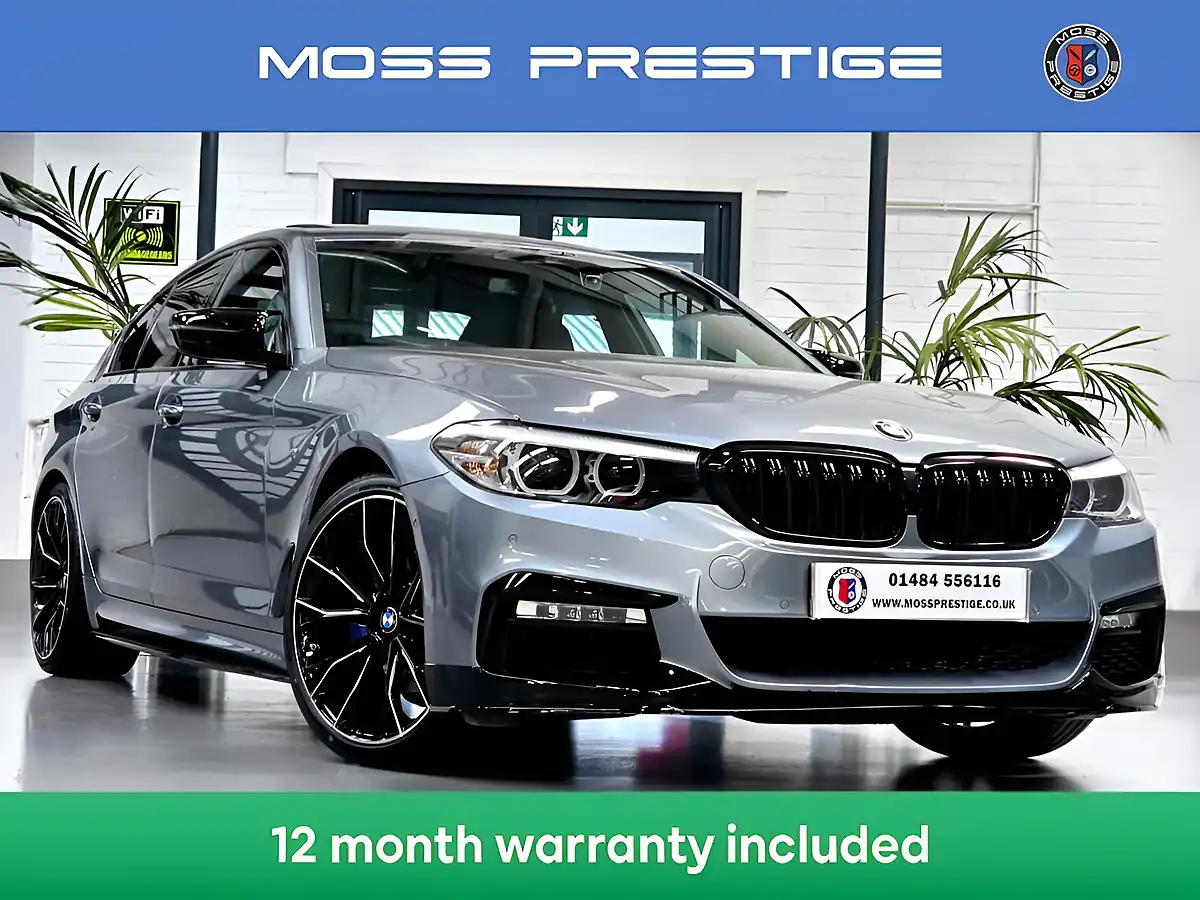 Used 2018 BMW 5 Series M Sport Bluestone Grey - Front View