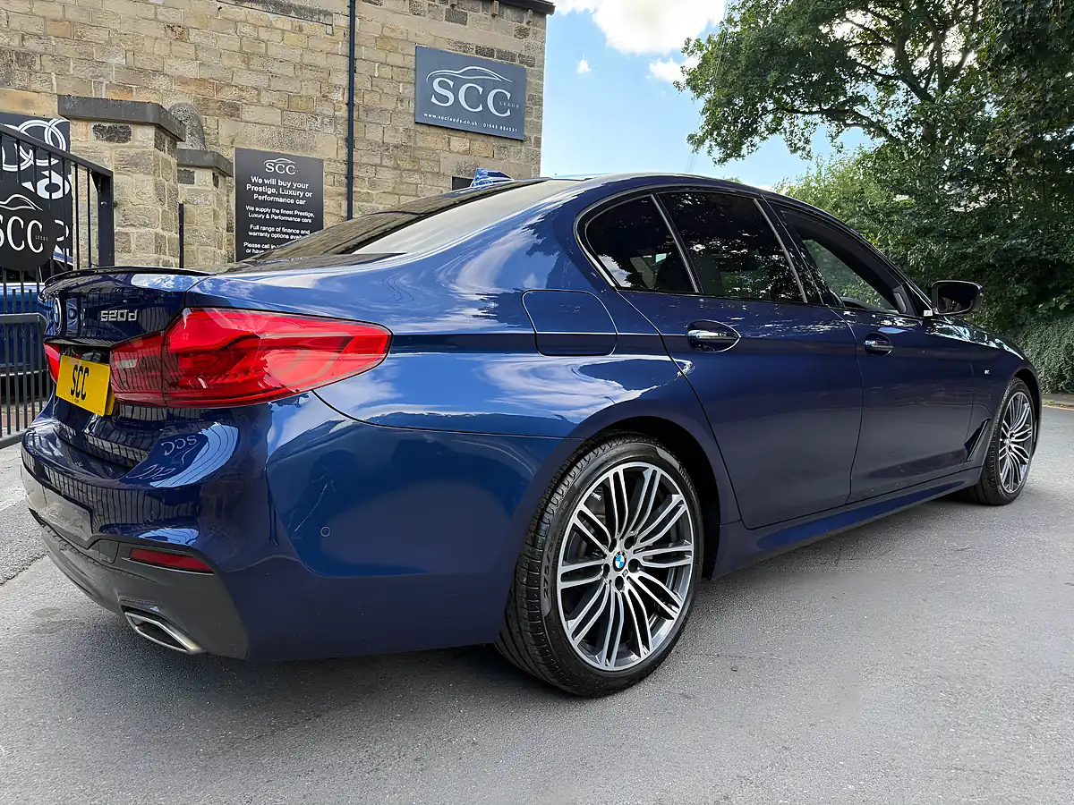 Used 2018 BMW 5 Series M Sport Mediterranean Blue - Interior and Exterior details 10