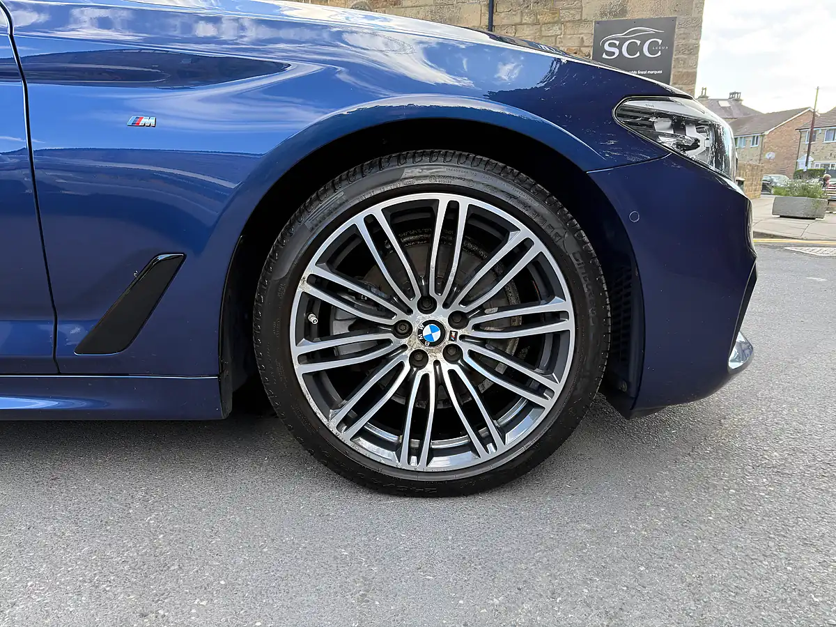 Used 2018 BMW 5 Series M Sport Mediterranean Blue - Interior and Exterior details 11