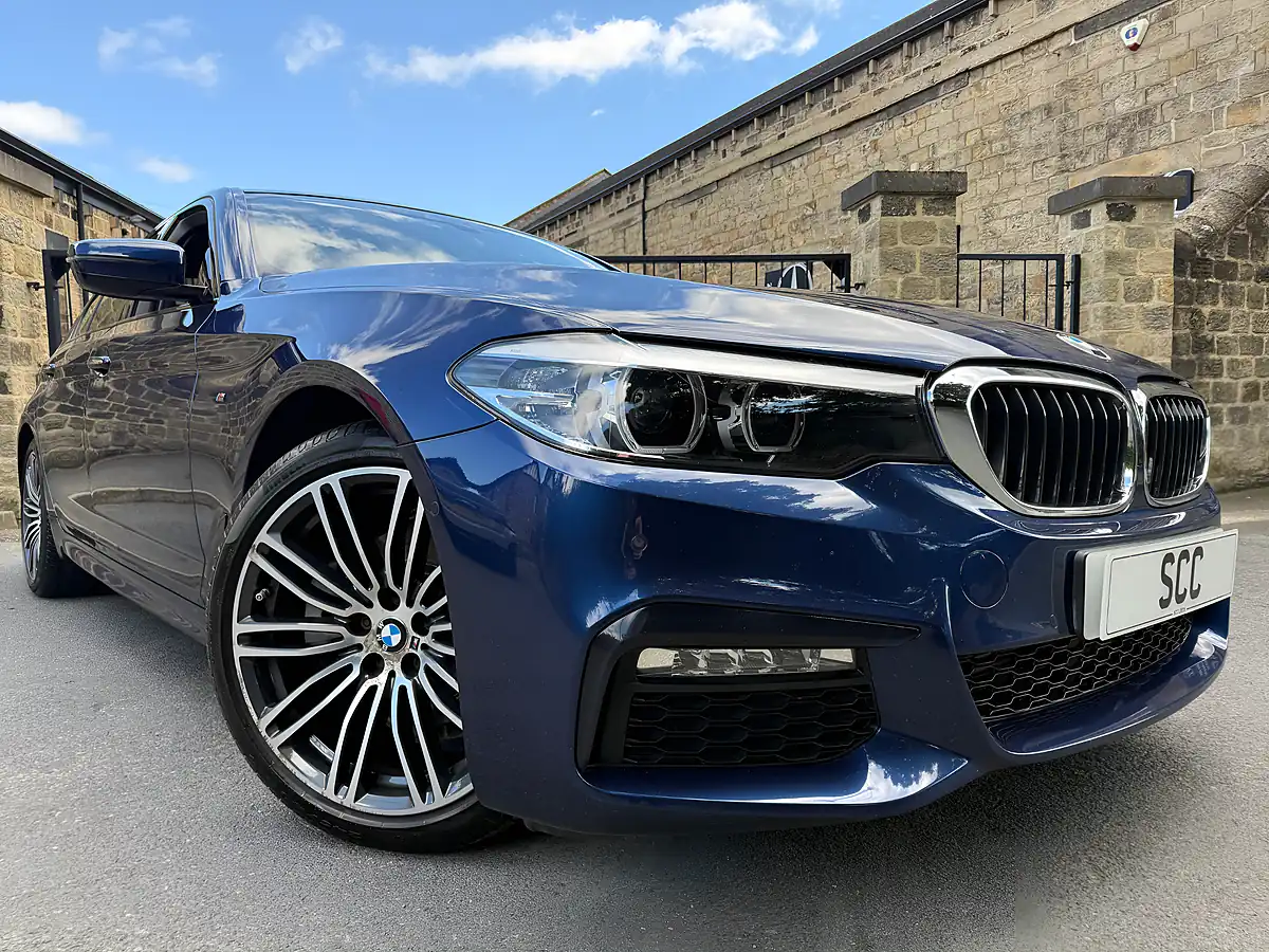 Used 2018 BMW 5 Series M Sport Mediterranean Blue - Interior and Exterior details 3