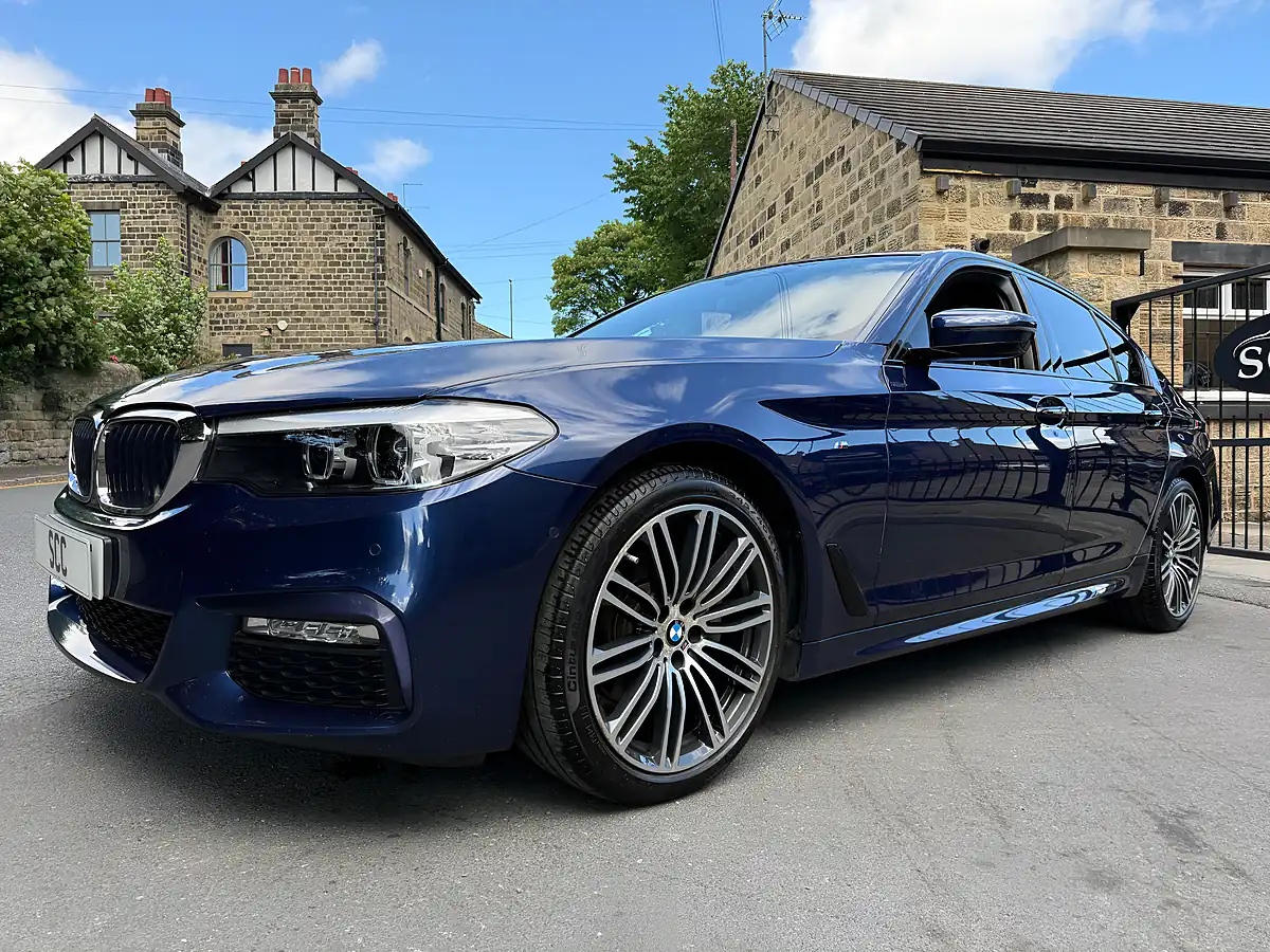 Used 2018 BMW 5 Series M Sport Mediterranean Blue - Interior and Exterior details 6