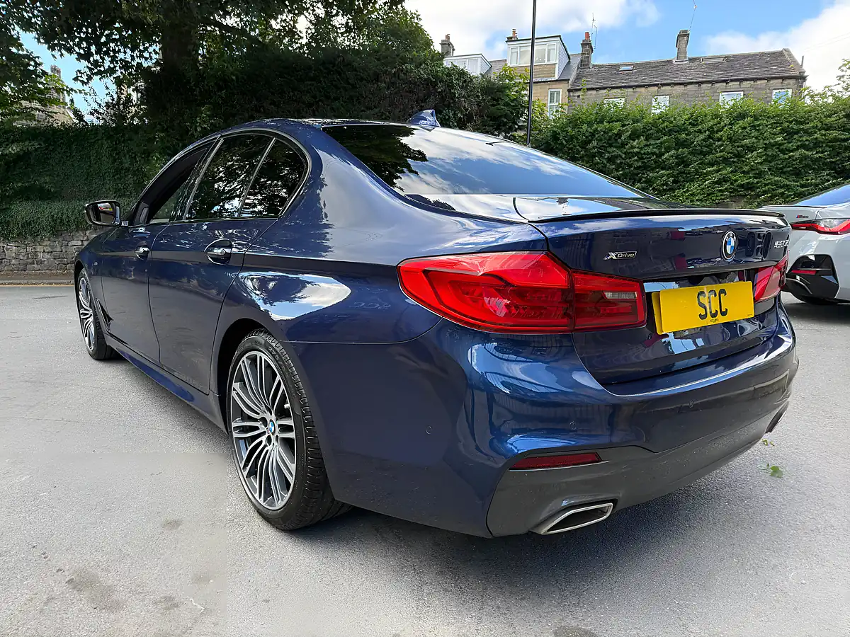 Used 2018 BMW 5 Series M Sport Mediterranean Blue - Interior and Exterior details 7