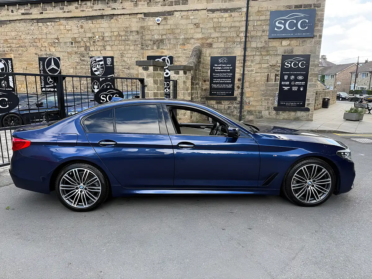 Used 2018 BMW 5 Series M Sport Mediterranean Blue - Interior and Exterior details 8