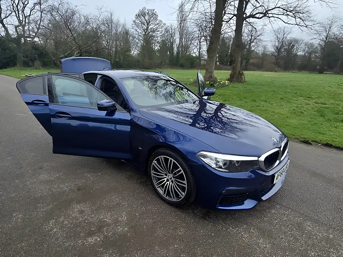 Used 2018 BMW 5 Series M Sport Mediterranean Blue - Interior and Exterior details 19