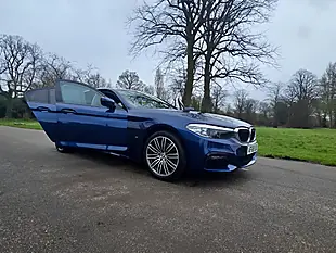 Used 2018 BMW 5 Series M Sport Mediterranean Blue - Interior and Exterior details 5