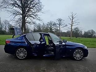 Used 2018 BMW 5 Series M Sport Mediterranean Blue - Interior and Exterior details 6