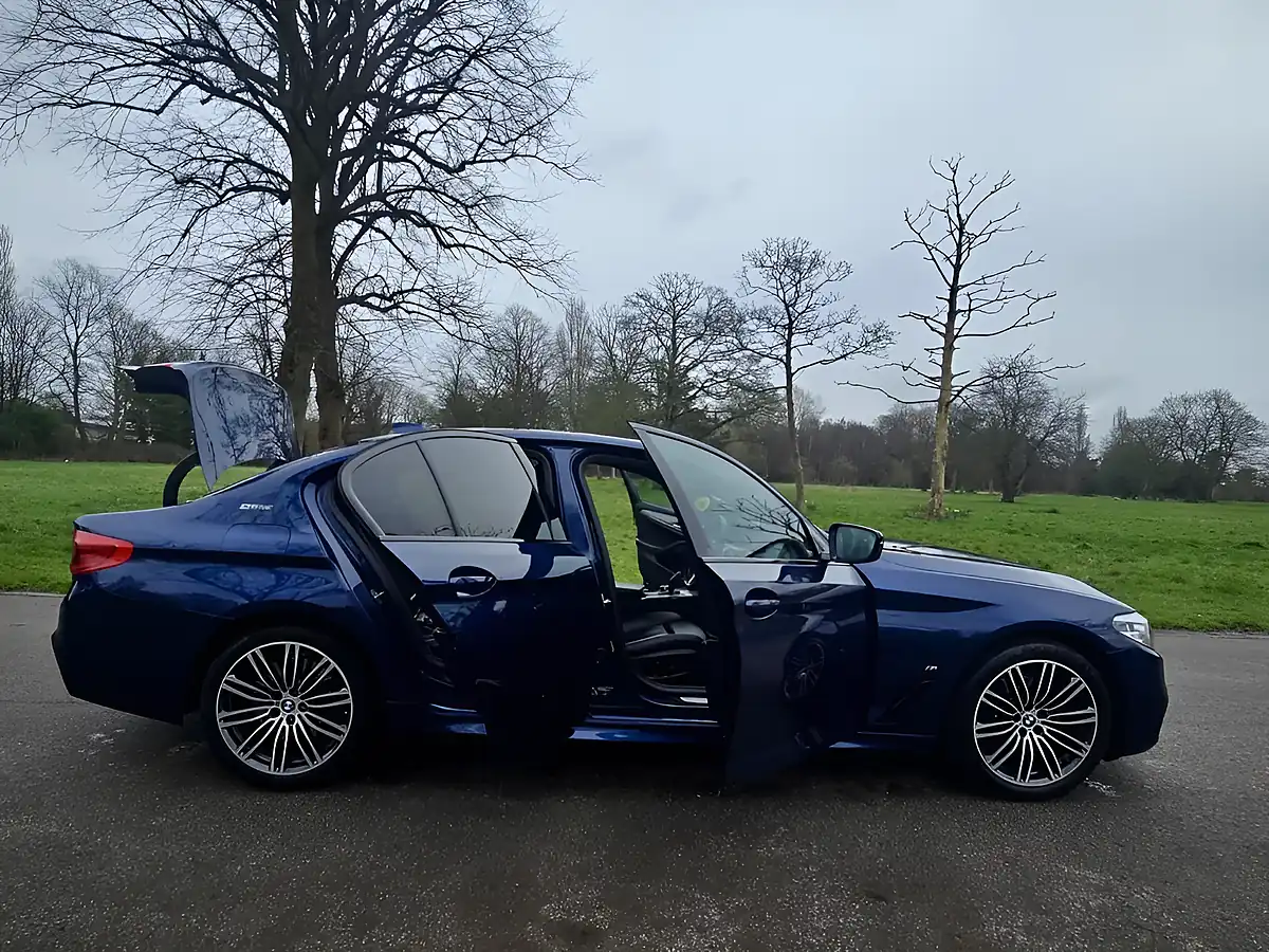 Used 2018 BMW 5 Series M Sport Mediterranean Blue - Interior and Exterior details 6