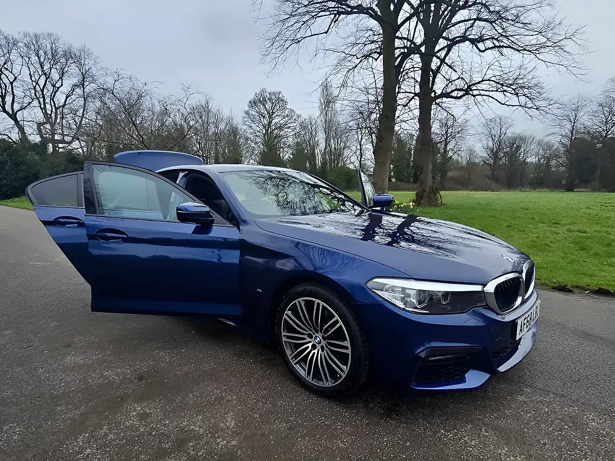 Used 2018 BMW 5 Series M Sport Mediterranean Blue - Interior and Exterior details 7