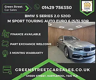 Used 2018 BMW 5 Series M Sport Touring Blue - Interior and Exterior details 2