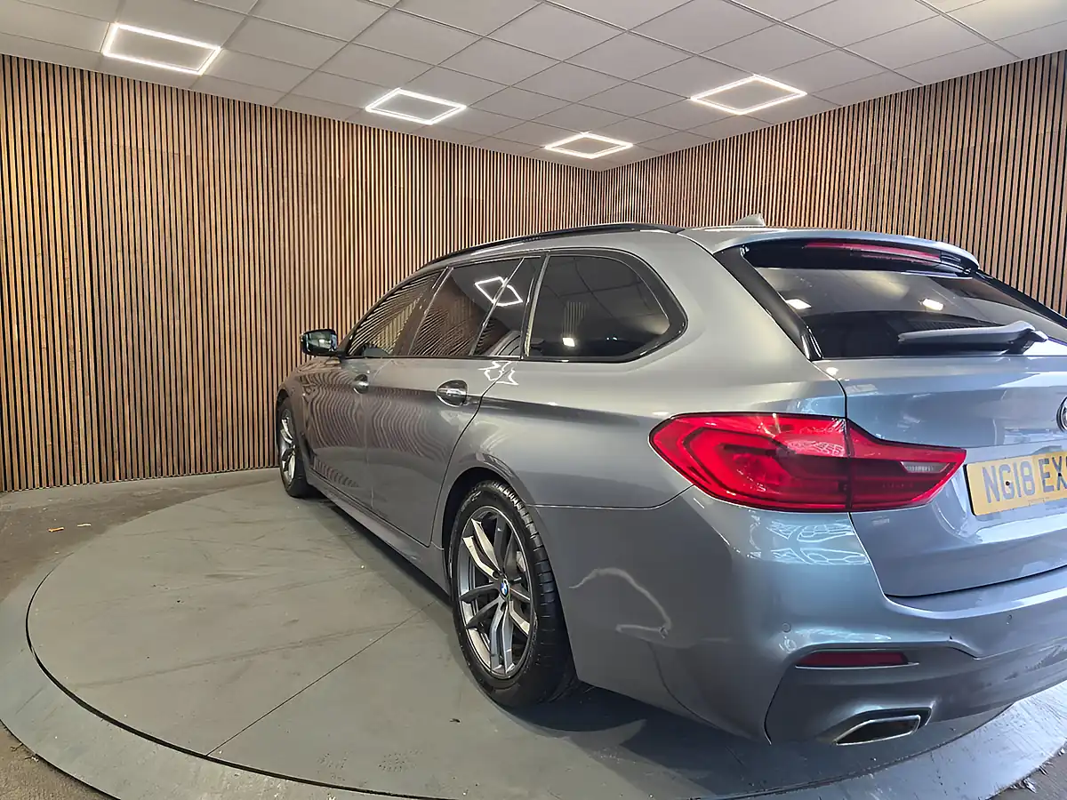 Used 2018 BMW 5 Series M Sport Touring Blue - Interior and Exterior details 5