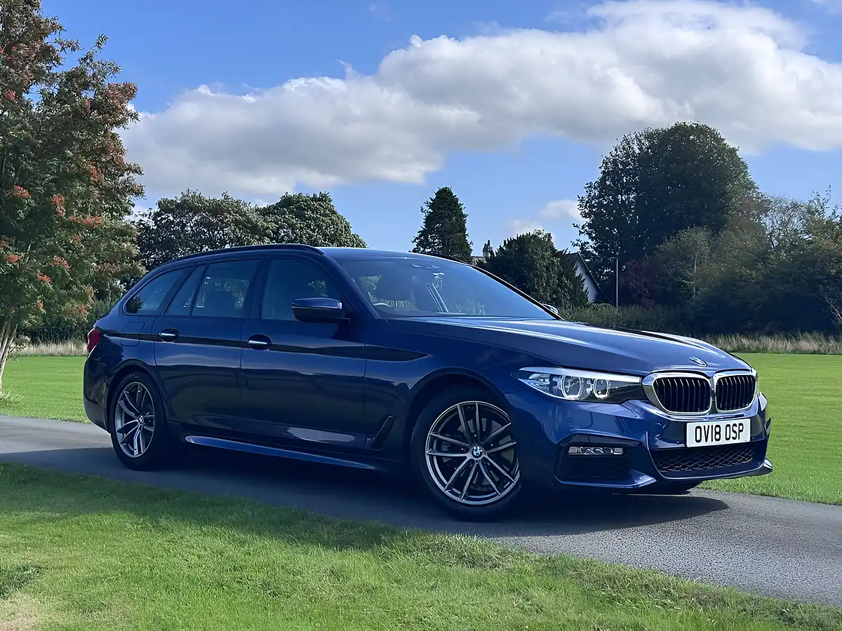 Used 2018 BMW 5 Series M Sport Touring Mediterranean Blue - Interior and Exterior details 2
