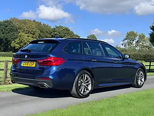 Used 2018 BMW 5 Series M Sport Touring Mediterranean Blue - Interior and Exterior details 4