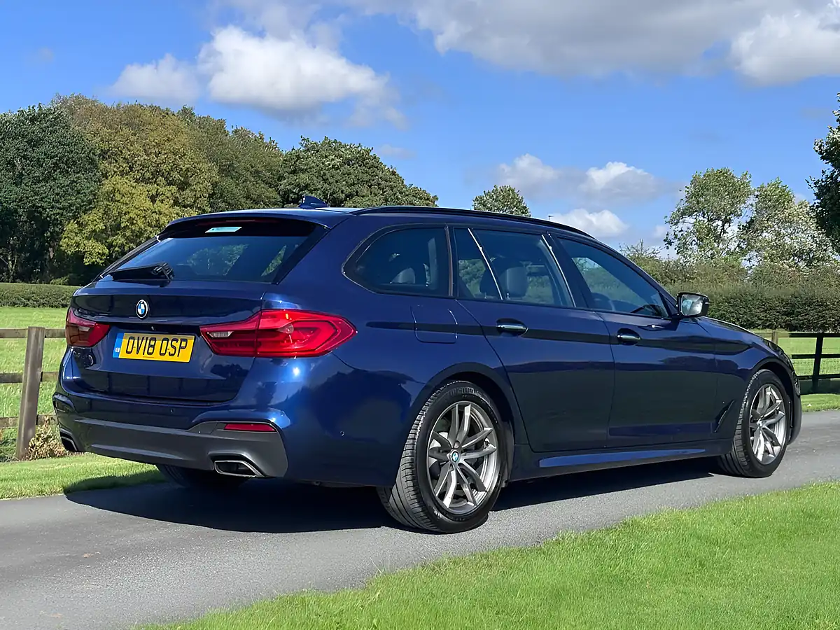 Used 2018 BMW 5 Series M Sport Touring Mediterranean Blue - Interior and Exterior details 4