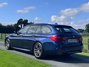 Used 2018 BMW 5 Series M Sport Touring Mediterranean Blue - Interior and Exterior details 6
