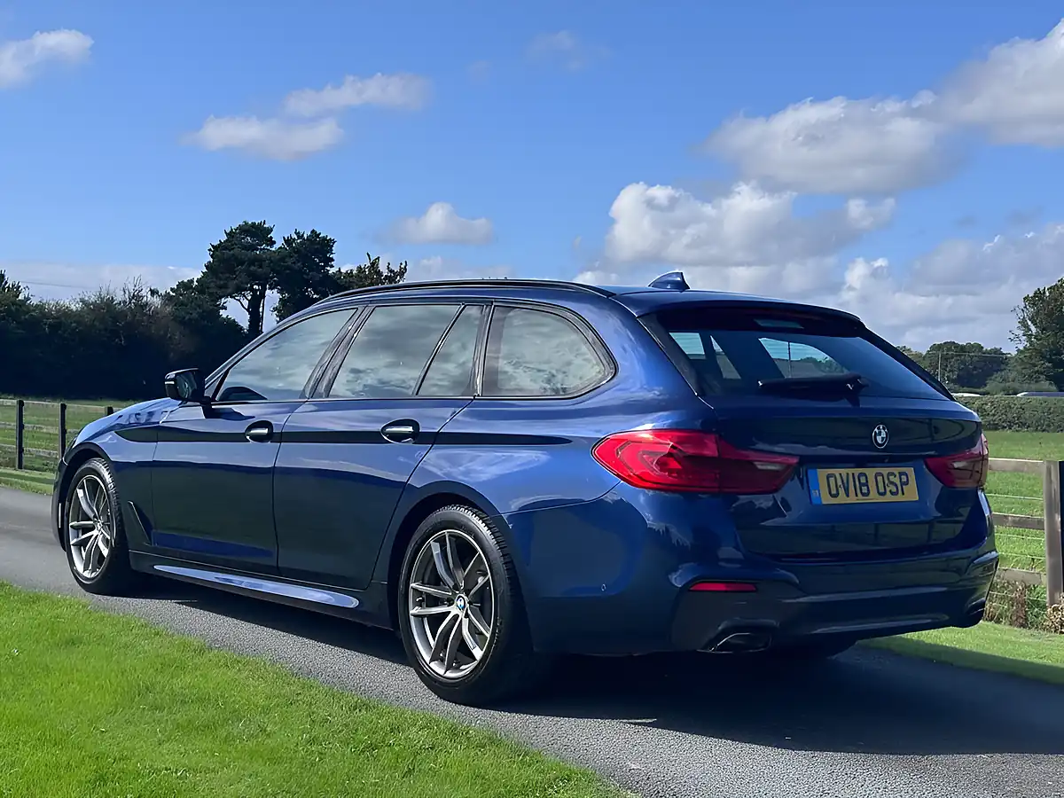 Used 2018 BMW 5 Series M Sport Touring Mediterranean Blue - Interior and Exterior details 6