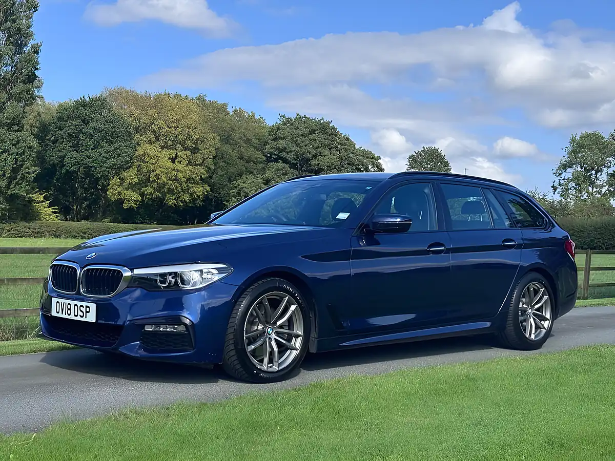 Used 2018 BMW 5 Series M Sport Touring Mediterranean Blue - Interior and Exterior details 8