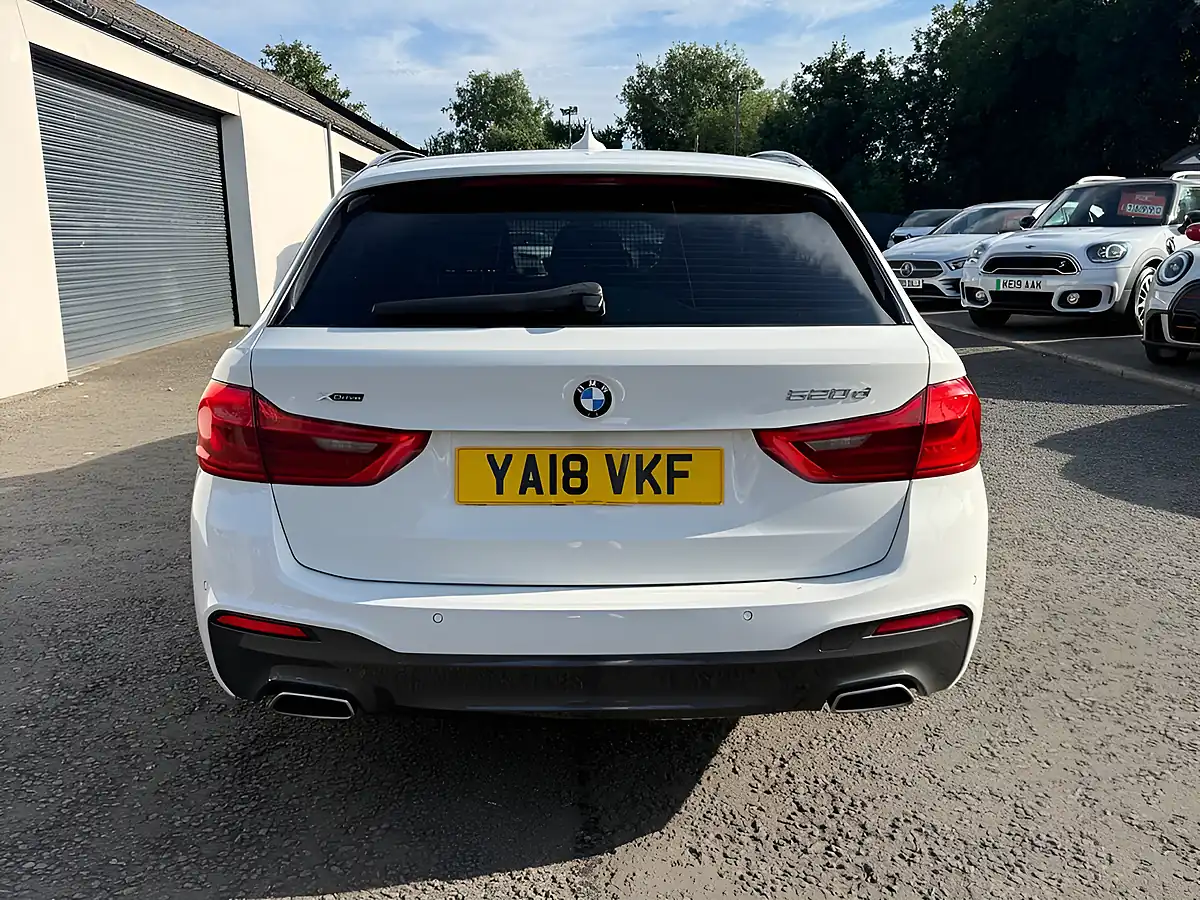 Used 2018 BMW 5 Series M Sport Touring White - Interior and Exterior details 5