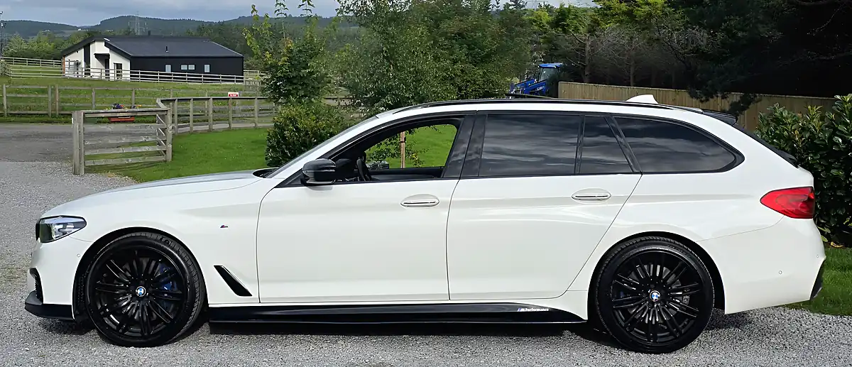 Used 2018 BMW 5 Series M Sport Touring White - Interior and Exterior details 5