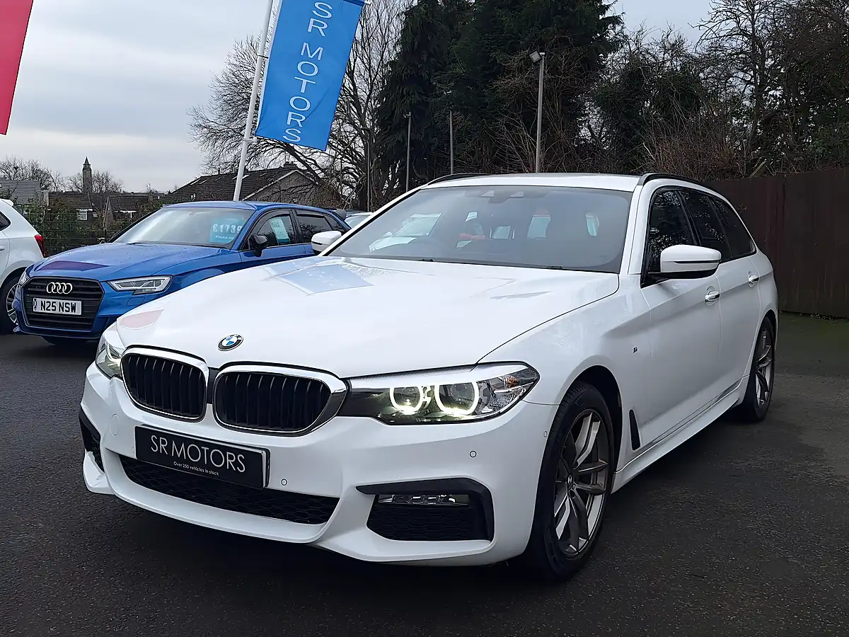 Used 2018 BMW 5 Series M Sport Touring White - Interior and Exterior details 3