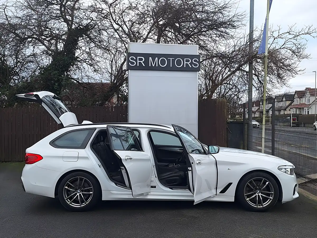 Used 2018 BMW 5 Series M Sport Touring White - Interior and Exterior details 6