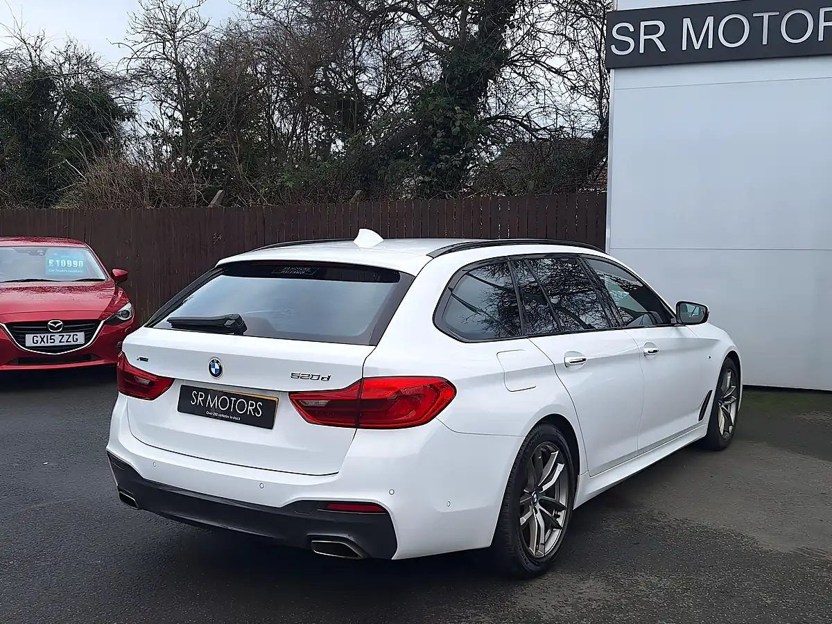 Used 2018 BMW 5 Series M Sport Touring White - Interior and Exterior details 7