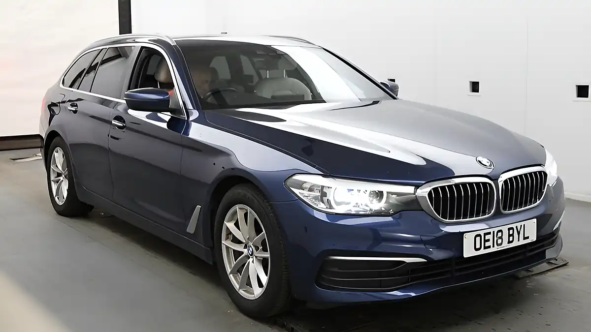 Used 2018 BMW 5 Series Se Touring Mediterranean Blue - Interior and Exterior details 2