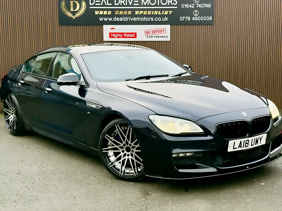 Used 2018 BMW 6 Series Gran Coupe M Sport Black - Front View