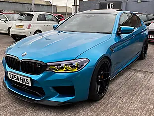 Used 2018 BMW M5 Blue - Interior and Exterior details 11