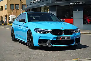 Used 2018 BMW M5 Marina Bay Blue - Interior and Exterior details 5