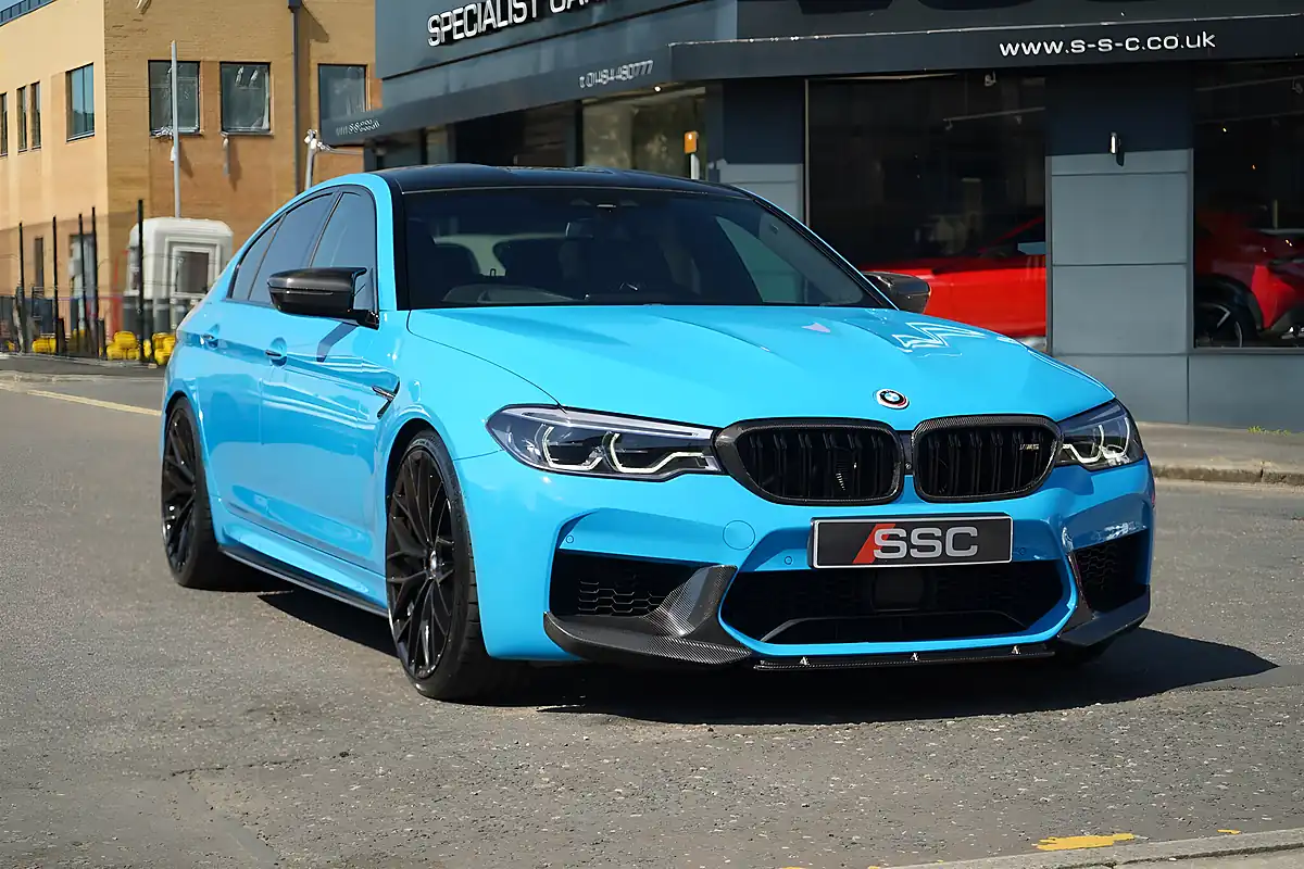 Used 2018 BMW M5 Marina Bay Blue - Interior and Exterior details 5