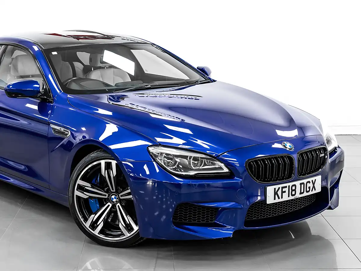 Used 2018 BMW M6 Gran Coupe San Marino Blue Metallic - Interior and Exterior details 11