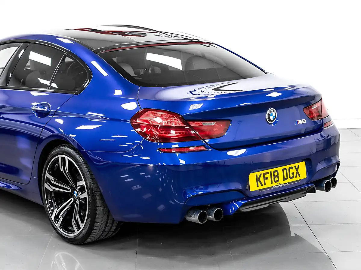 Used 2018 BMW M6 Gran Coupe San Marino Blue Metallic - Interior and Exterior details 12