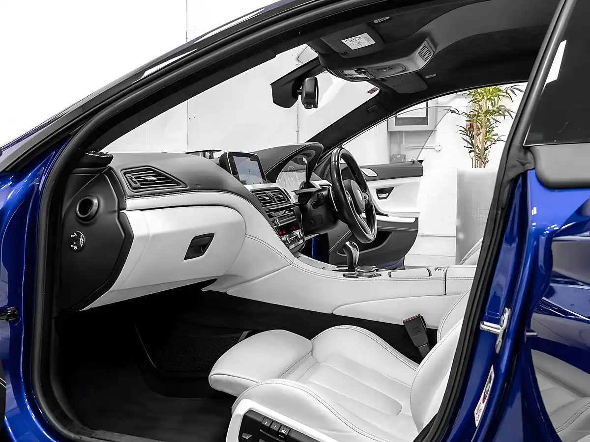 Used 2018 BMW M6 Gran Coupe San Marino Blue Metallic - Interior and Exterior details 18