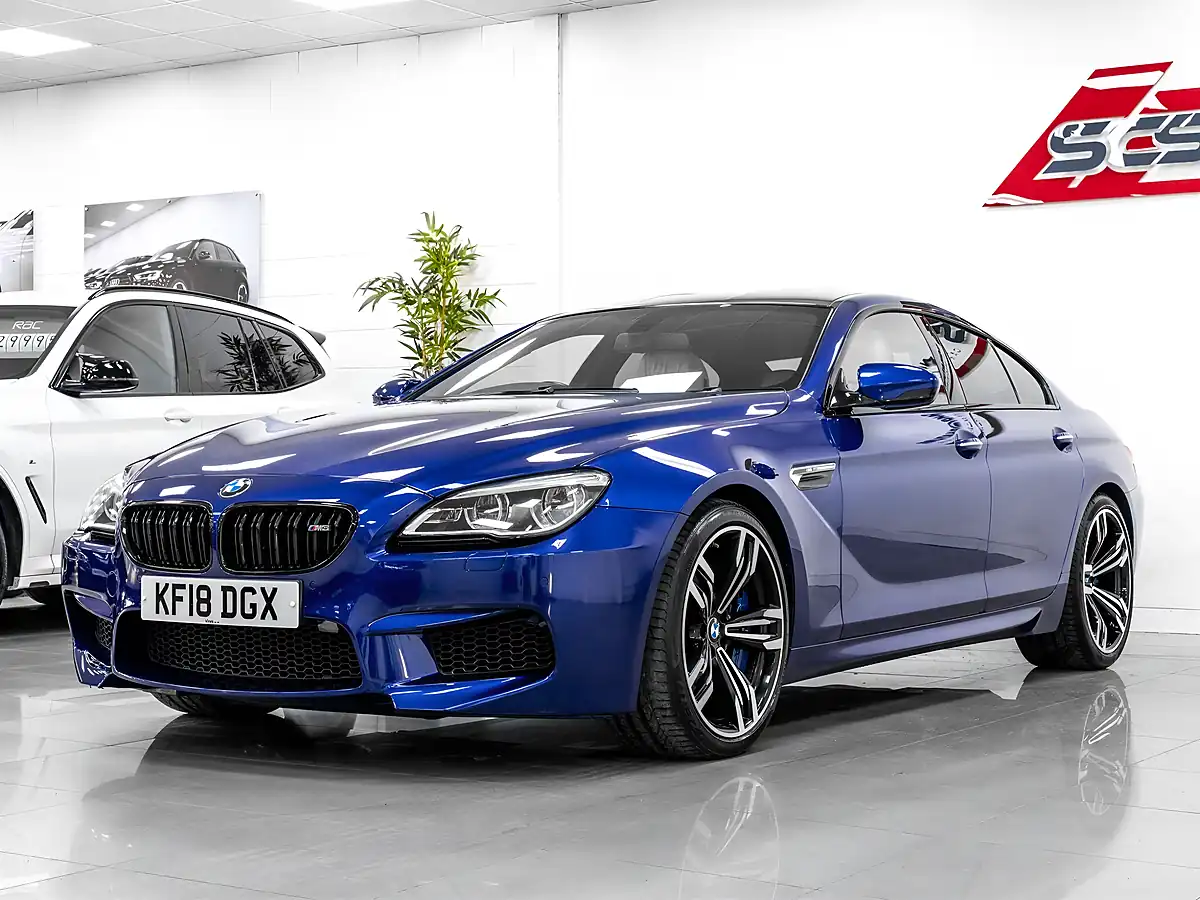 Used 2018 BMW M6 Gran Coupe San Marino Blue Metallic - Interior and Exterior details 2