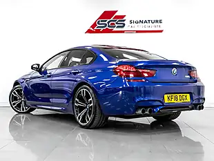 Used 2018 BMW M6 Gran Coupe San Marino Blue Metallic - Interior and Exterior details 4