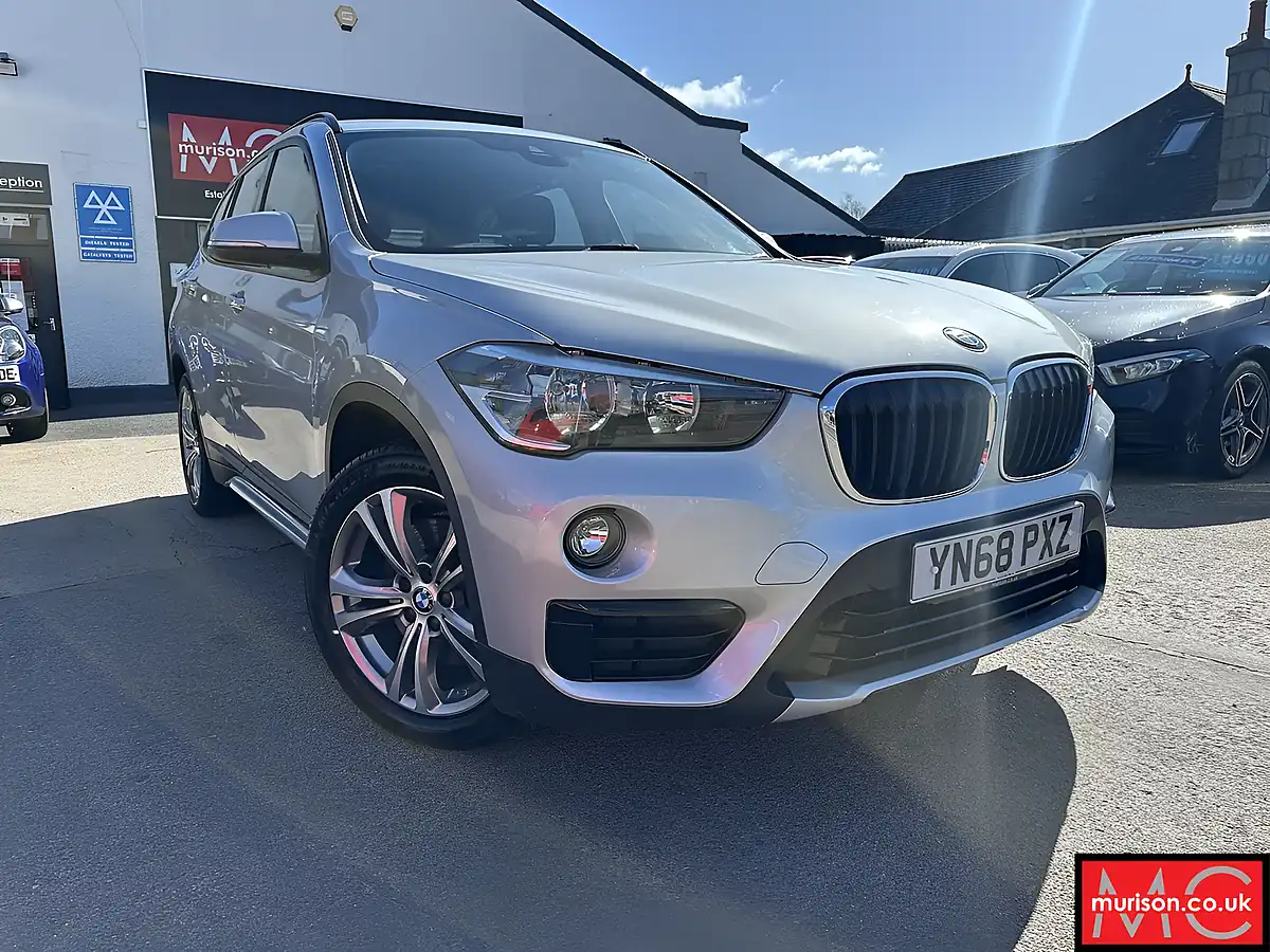Used 2018 BMW X1 Sport Glacier Silver - Front View