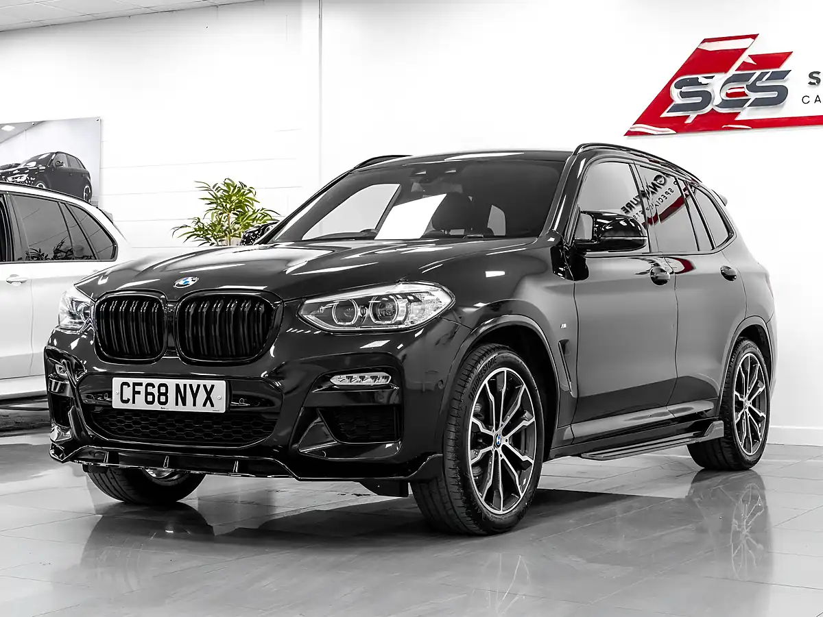 Used 2018 BMW X3 M Sport Black Sapphire - Front View