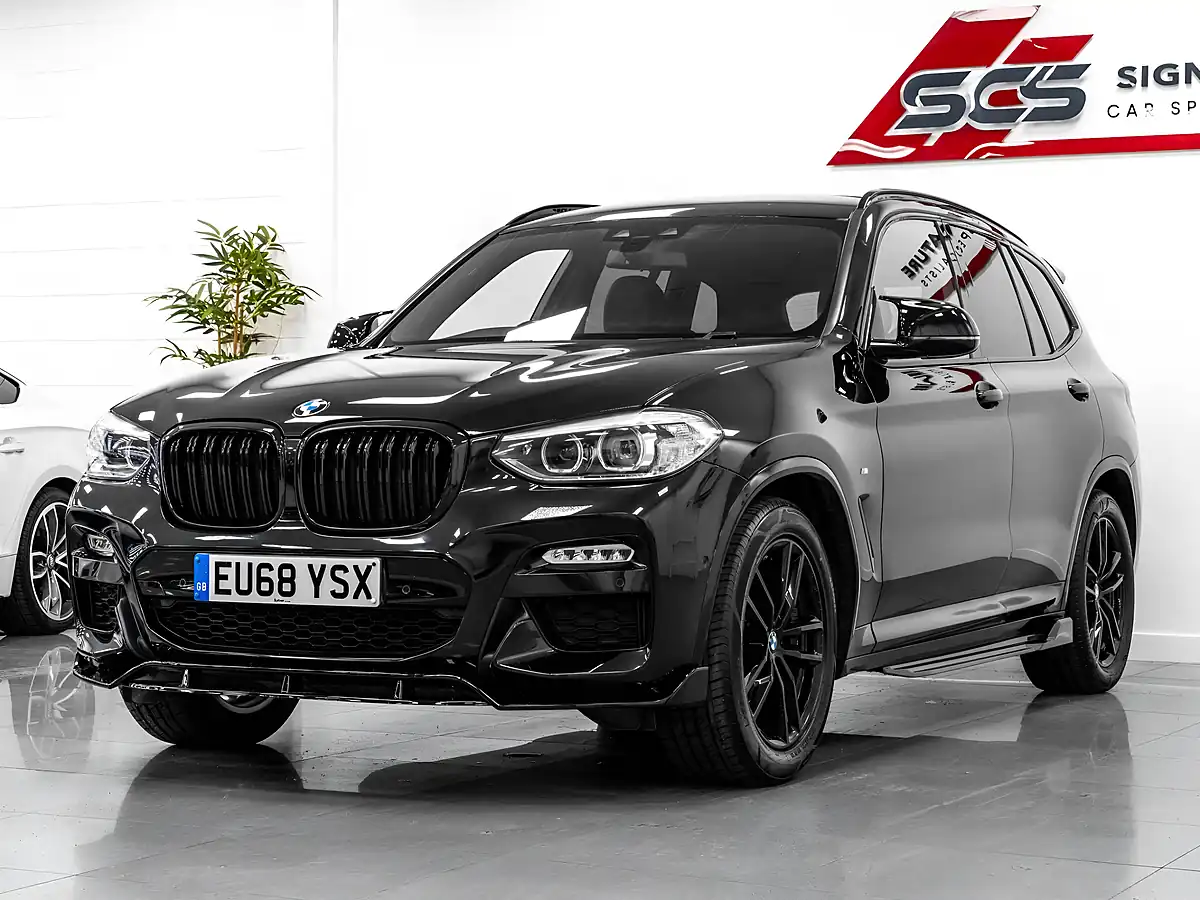 Used 2018 BMW X3 M Sport Black Sapphire Metallic - Front View