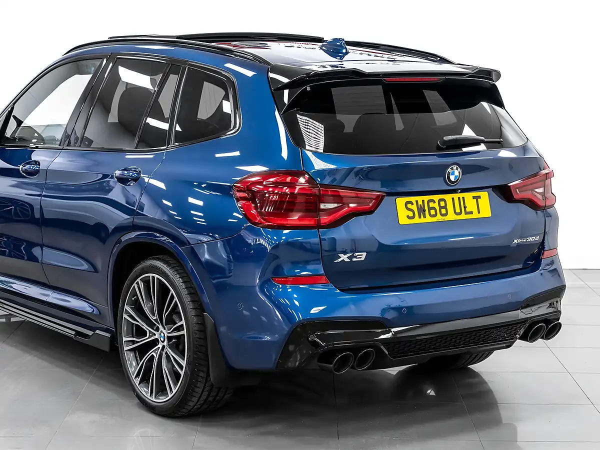 Used 2018 BMW X3 M Sport Blue - Interior and Exterior details 11