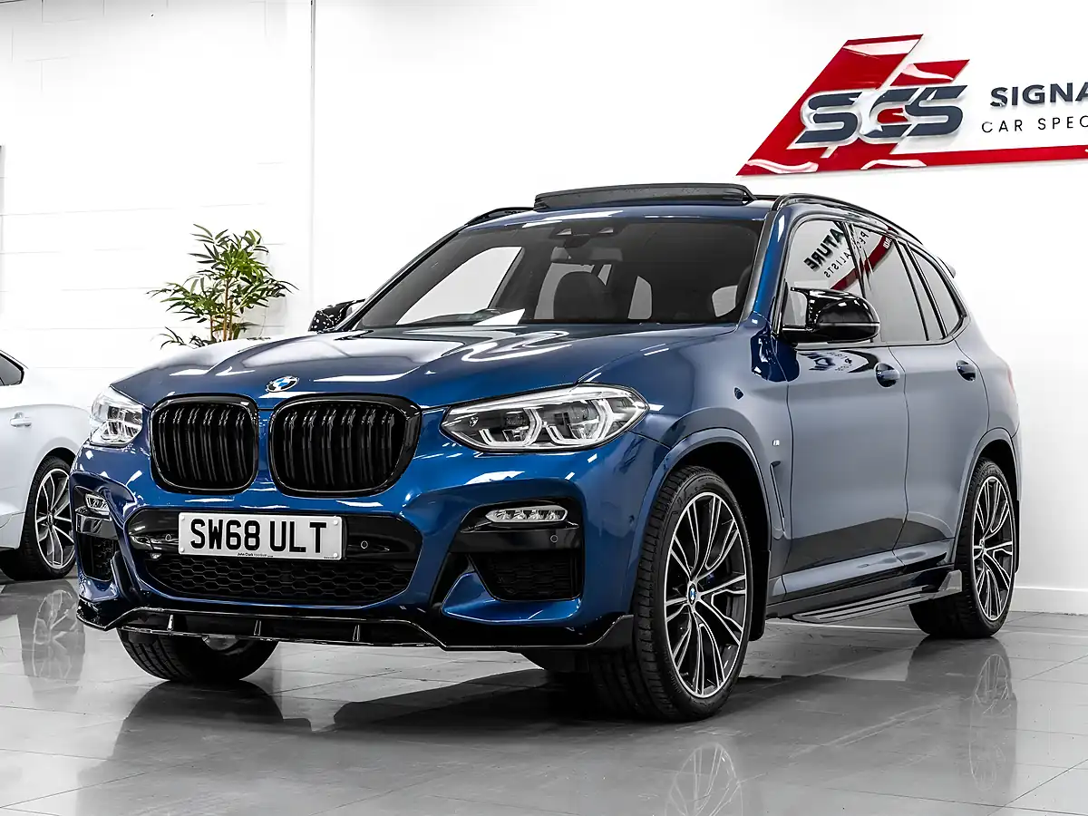 Used 2018 BMW X3 M Sport Blue - Interior and Exterior details 2