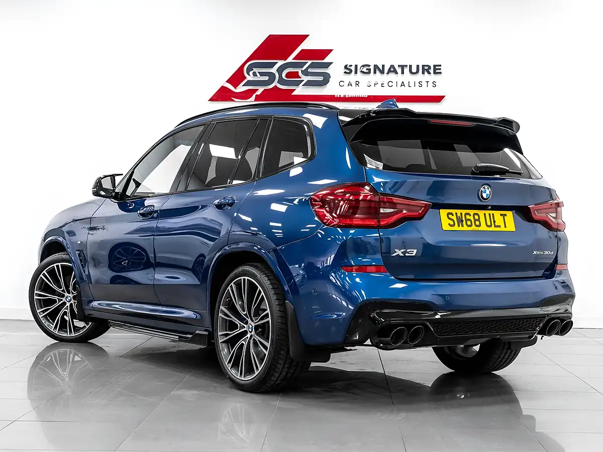 Used 2018 BMW X3 M Sport Blue - Interior and Exterior details 4