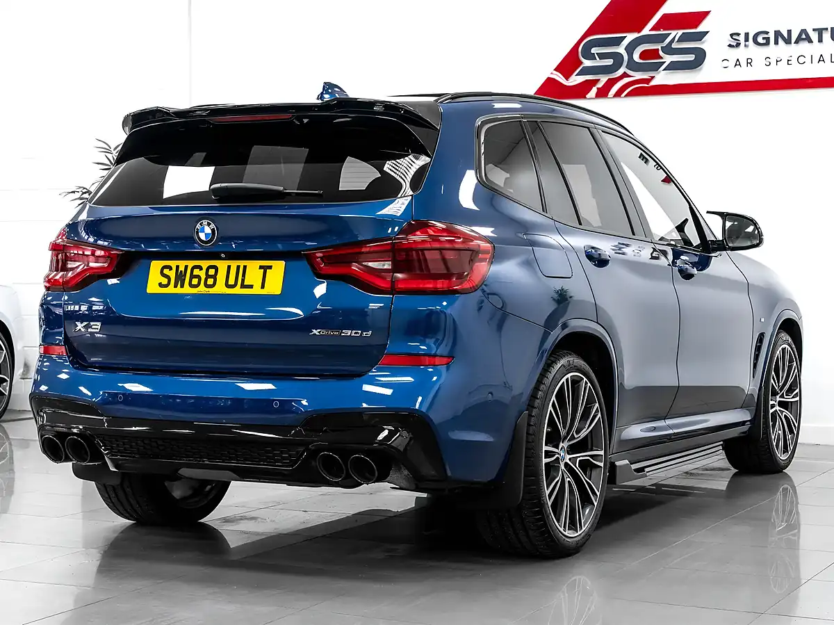 Used 2018 BMW X3 M Sport Blue - Interior and Exterior details 5