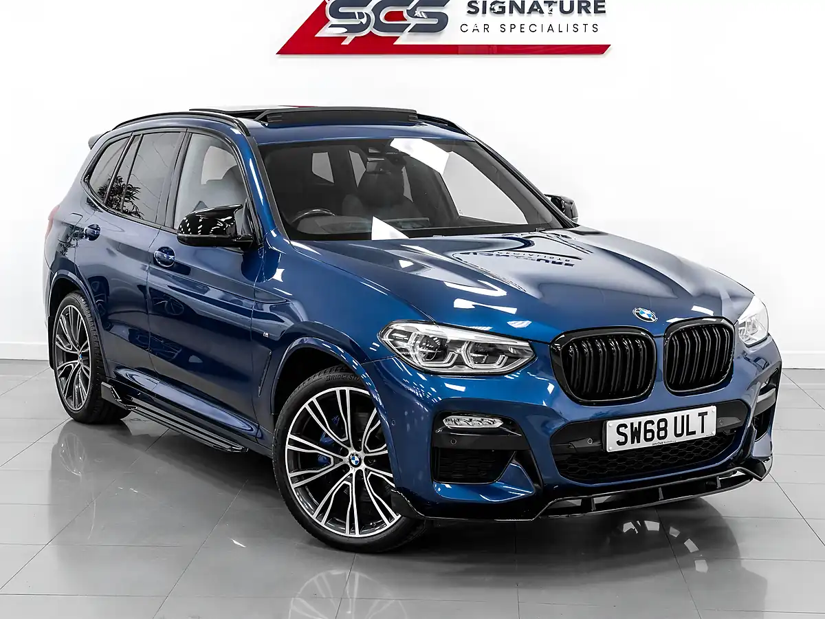 Used 2018 BMW X3 M Sport Blue - Interior and Exterior details 8