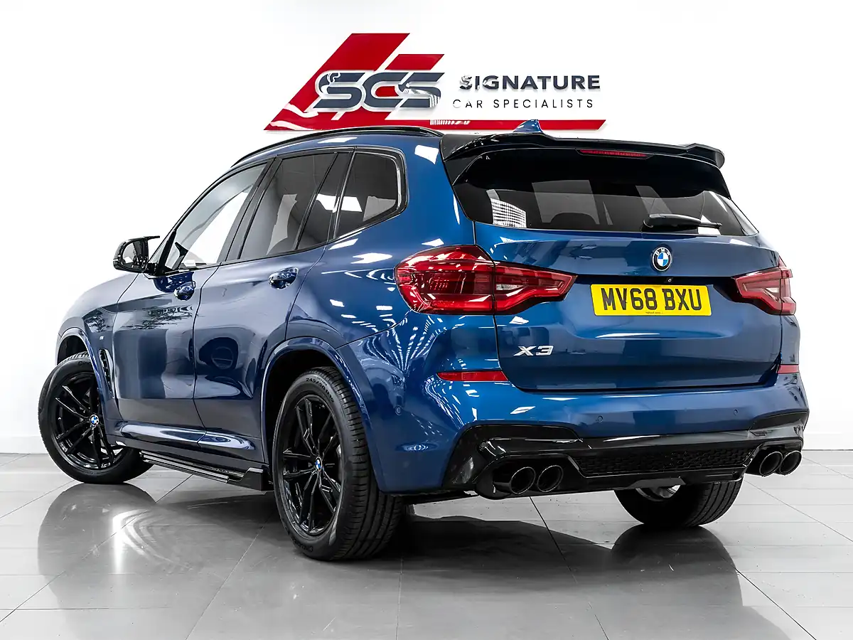 Used 2018 BMW X3 M Sport Blue - Interior and Exterior details 4