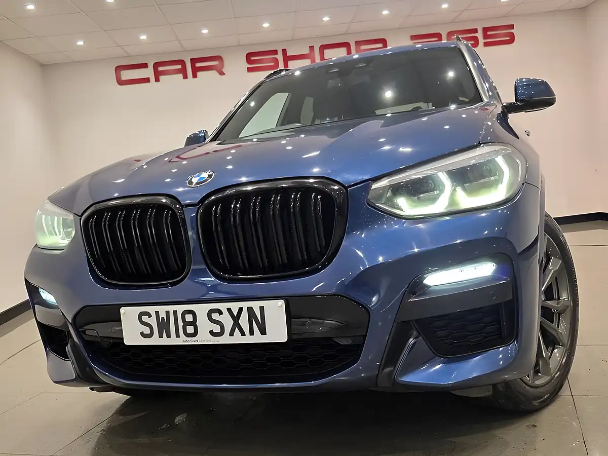Used 2018 BMW X3 M Sport Blue - Interior and Exterior details 15