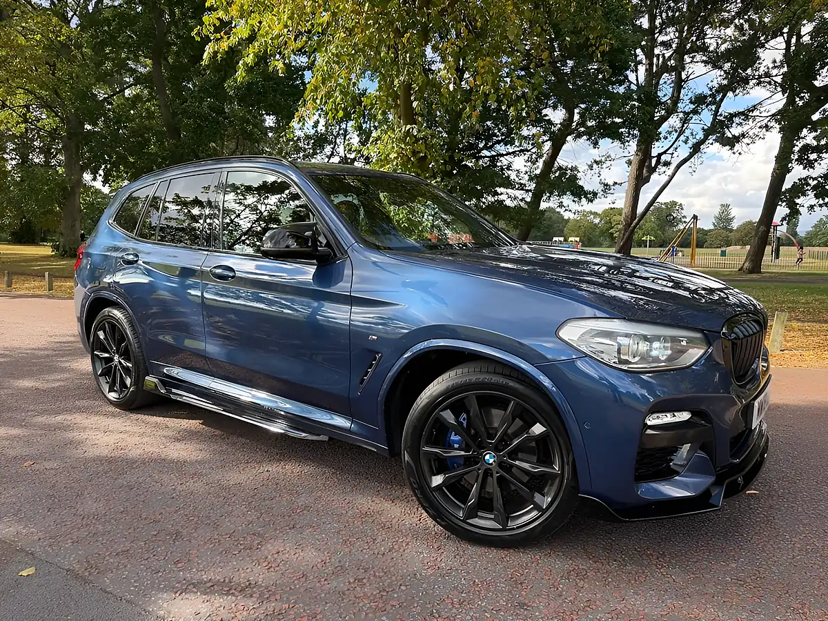 Used 2018 BMW X3 M Sport Blue - Front View