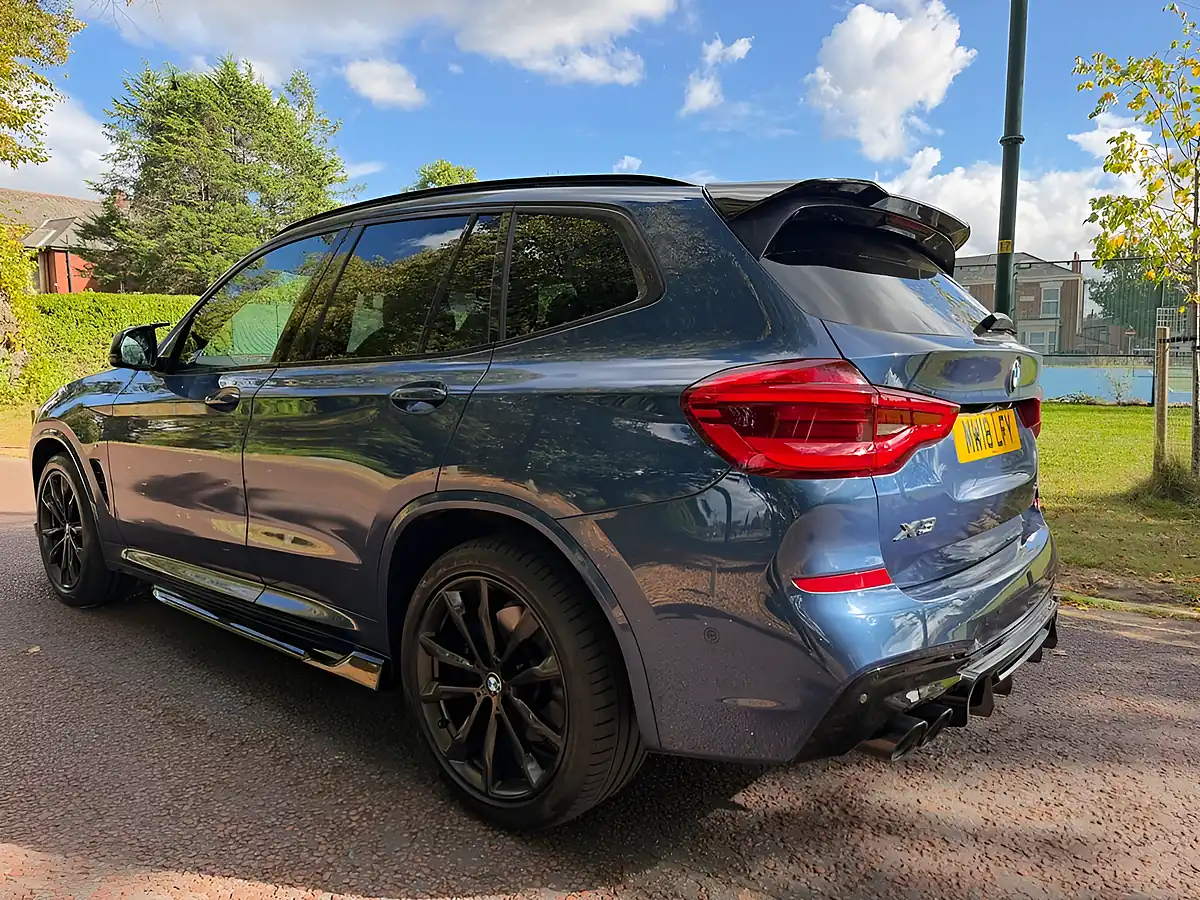 Used 2018 BMW X3 M Sport Blue - Interior and Exterior details 3