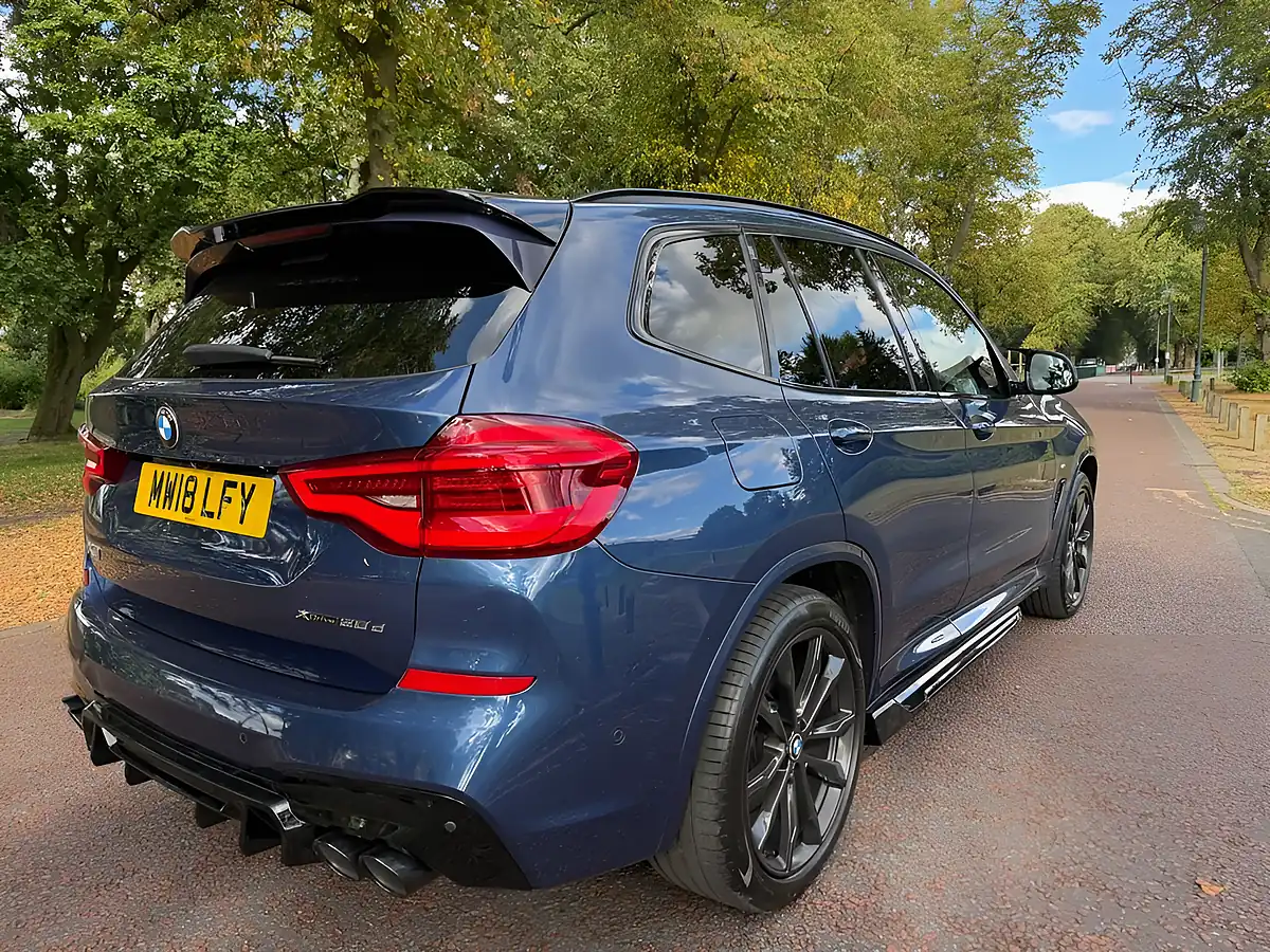 Used 2018 BMW X3 M Sport Blue - Interior and Exterior details 5
